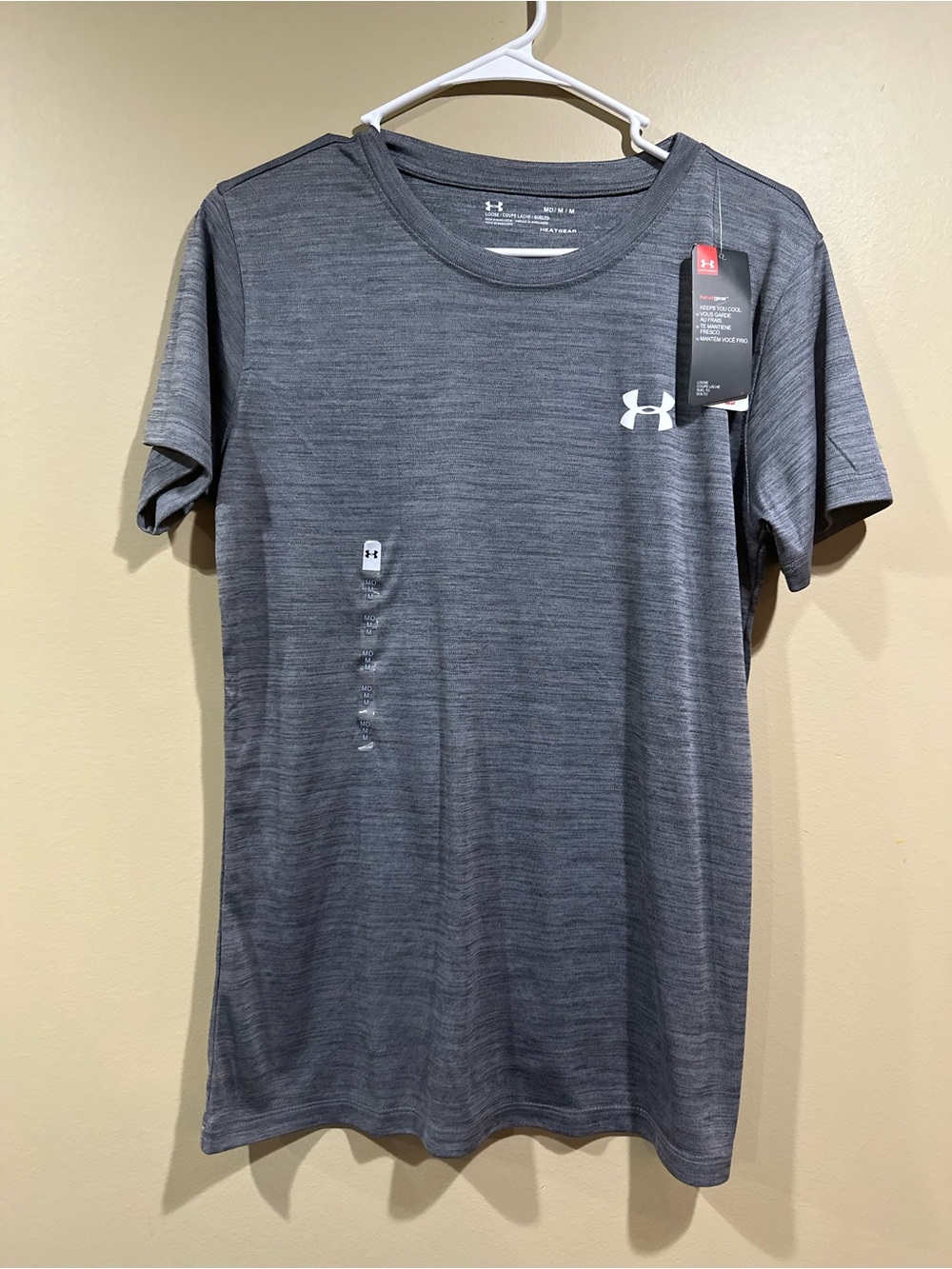 Under Armour Women’s Gray Heather Short Sleeve Performance Tee